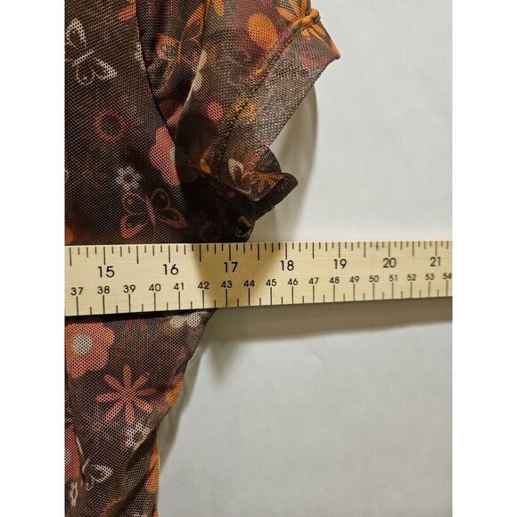 Birch & Stone Button Front Multicolor Floral Shirt Dress Bodycon Women's Large - Picture 3 of 5